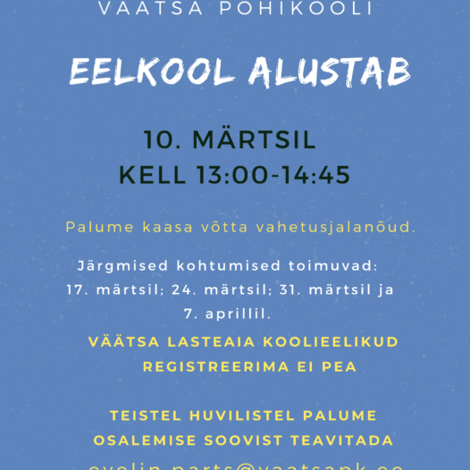 Eelkool alustab