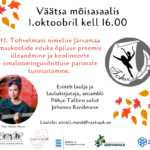 Helmi Tohvelman õpilaspreemiad 1. oktoobril 16:00